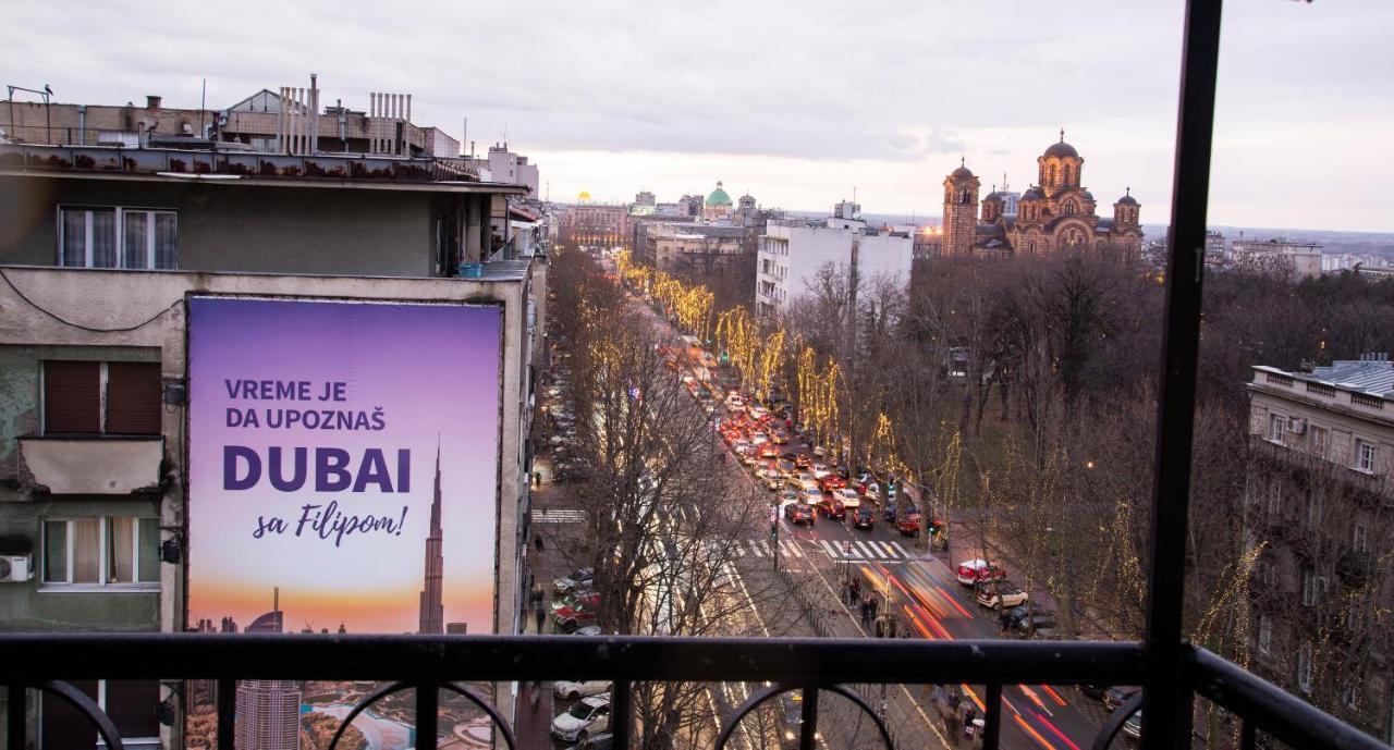 Rooftop Terrace Apartment Beograd Bagian luar foto